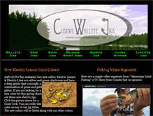 Tablet Screenshot of customwalleyejigs.com